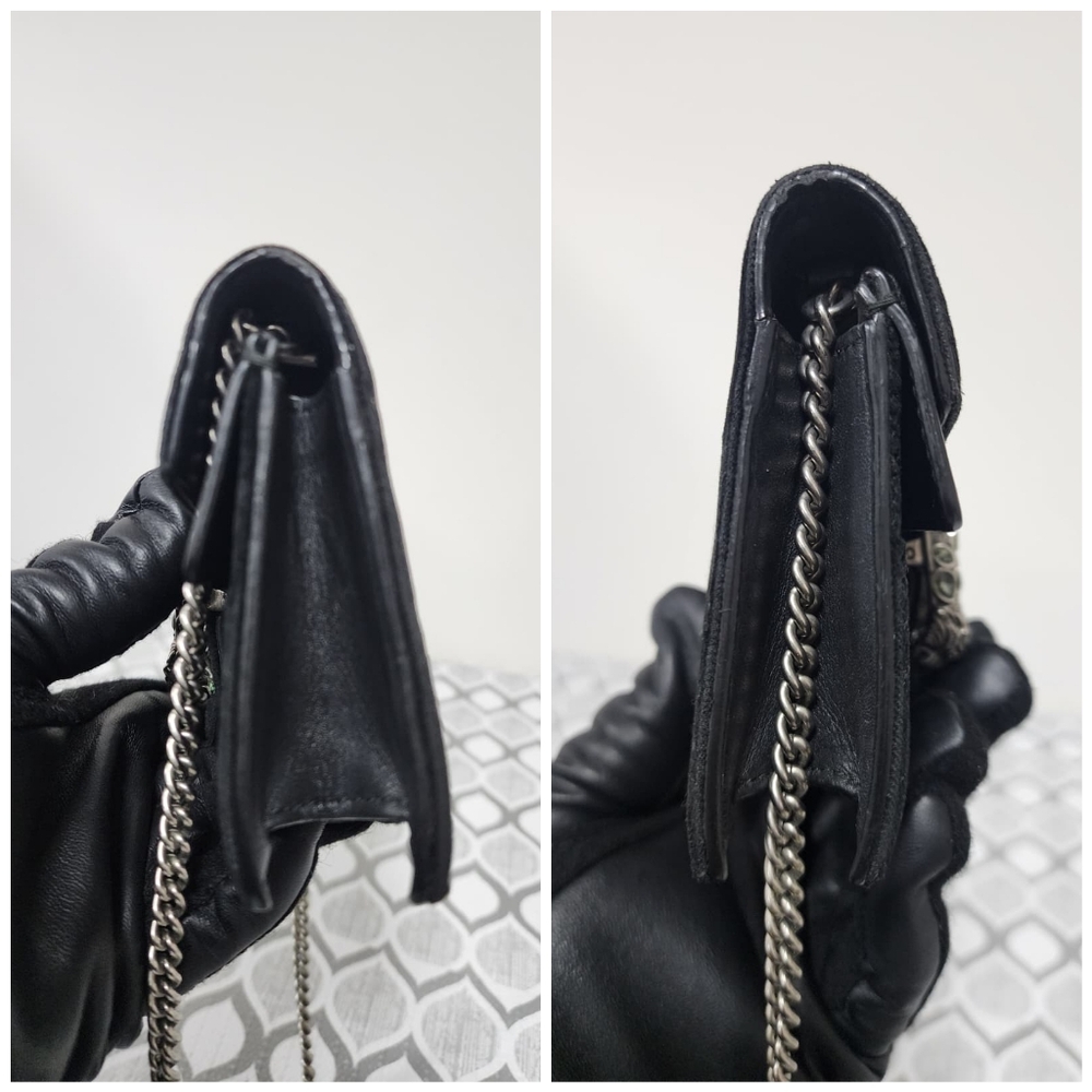 Gucci Velvet Super Mini Dionysus Crossbody Bag Black - Picture 9 of 12